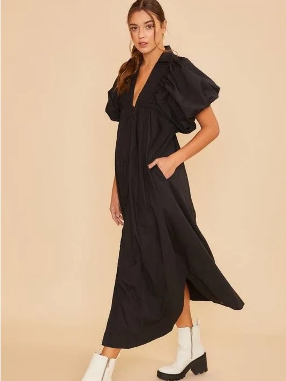 ANNIEWEAR COBIE MAXI DRESS Size L NWT